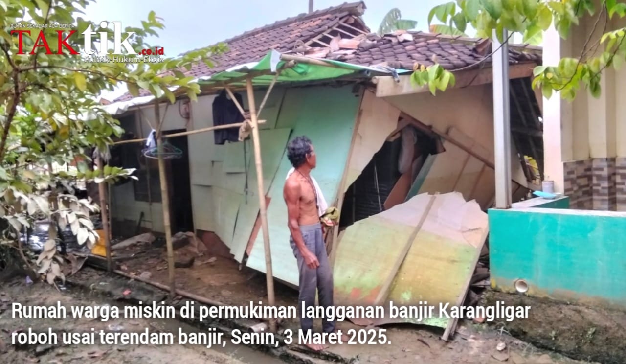 Akibat Terlalu Sering Terendam Banjir? Rutilahu di Karangligar Jebol dan Roboh?