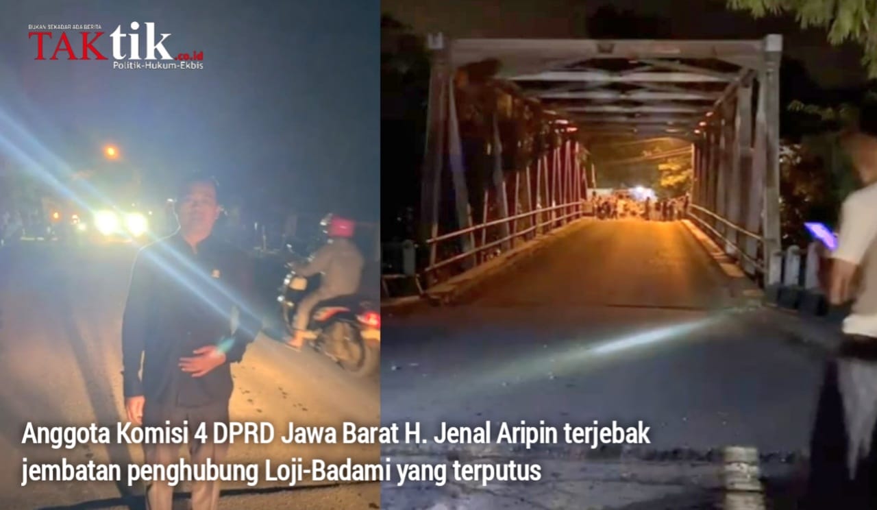 Mendadak, Jembatan Pangkalan Akses Utama Loji-Badami Putus? Kendaraan Tak Bisa Melintas?