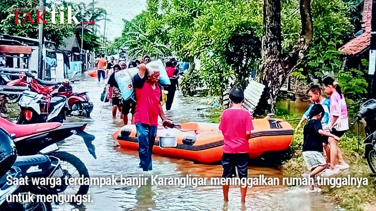Saat Warga Terdampak Banjir Karangligar Meninggalkan Rumah Tinggalnya, Kali Ini Tak Ada Dapur Umum?