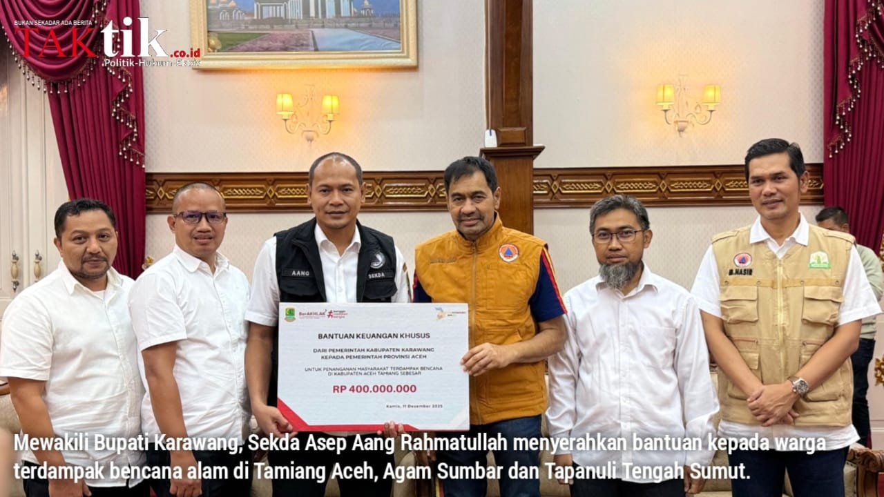Bantuan Pemkab Karawang Rp 1 Milyar untuk Korban Bencana Alam di Aceh, Sumbar dan Sumut