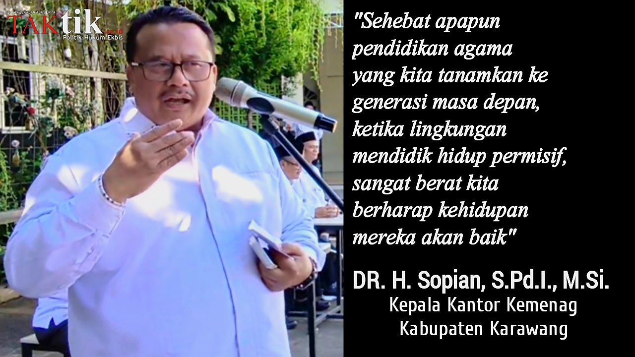 Pesta Gay, Kepala Kantor Kemenag Karawang H. Sopian : Setop, Jangan Sampai Terulang!