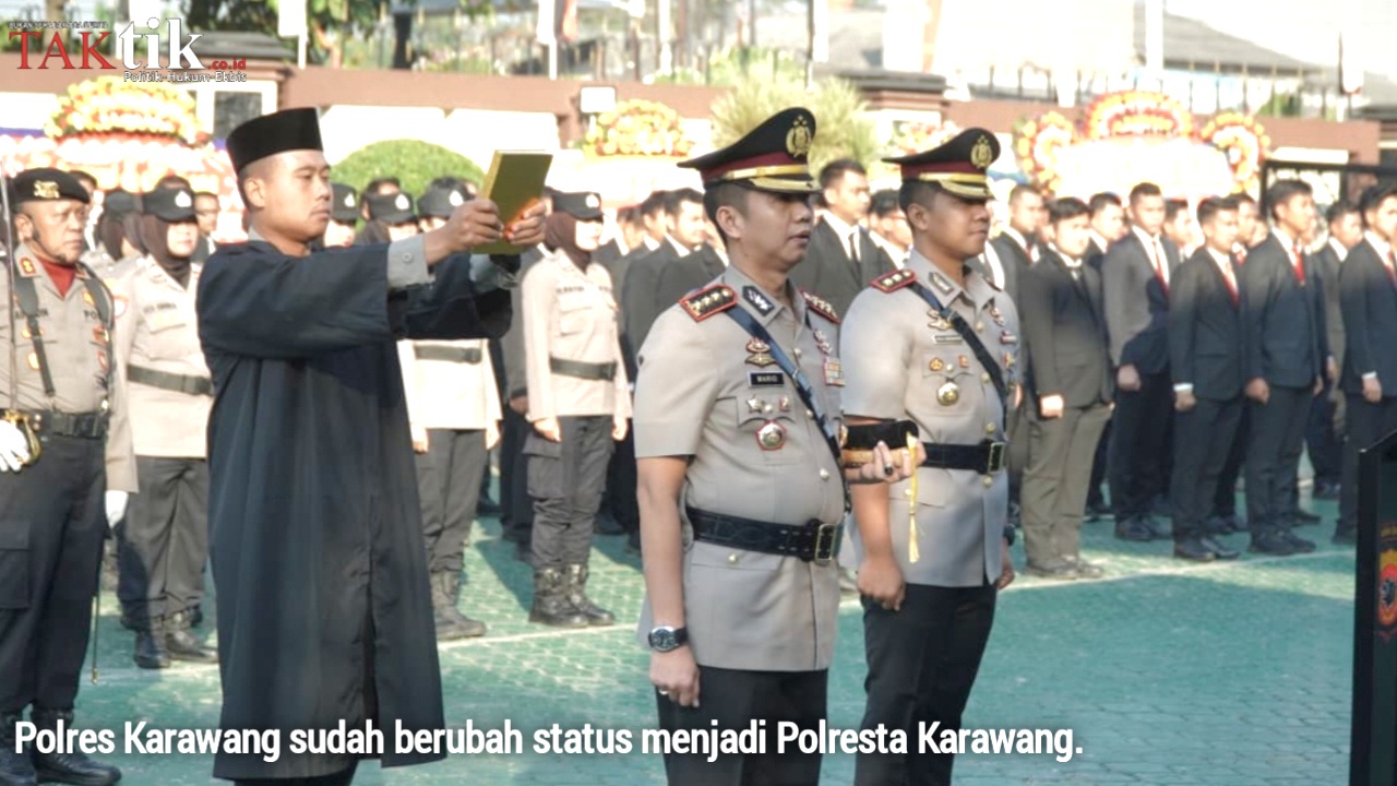 Polres Karawang Resmi Jadi Polresta. Kapolda Jabar : Polisi Harus Lebih Profesional dan Humanis!