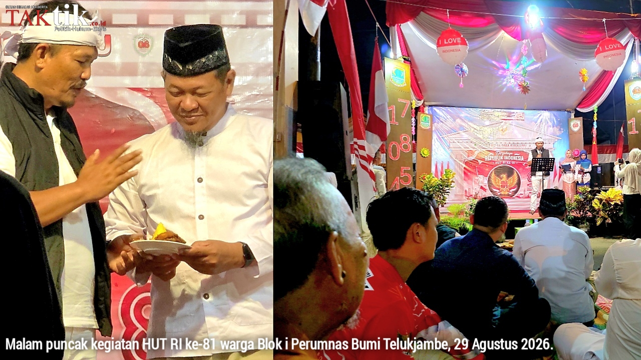 Malam Puncak HUT RI ke-81, Warga Blok i Perumnas Bumi Telukjambe Deklarasikan Lingkungan Merdeka dari Narkoba dan Miras!