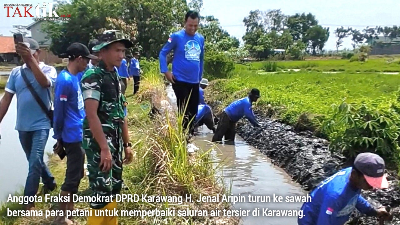 Atasi Sawah Kekeringan, Anggota DPRD Jabar H. Jenal Normalisasi Tersier dengan Padat Karya. Pokir yang Efektif?