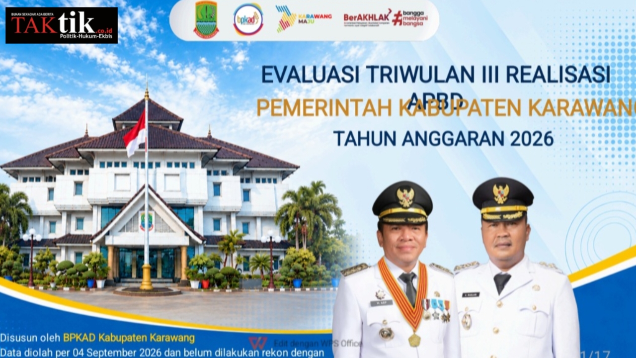 Data Per 31 Agustus 2026, Realisasi Belanja PUPR Baru 27,92 Persen. Masih Problem Klasik? Bagaimana OPD Lain?
