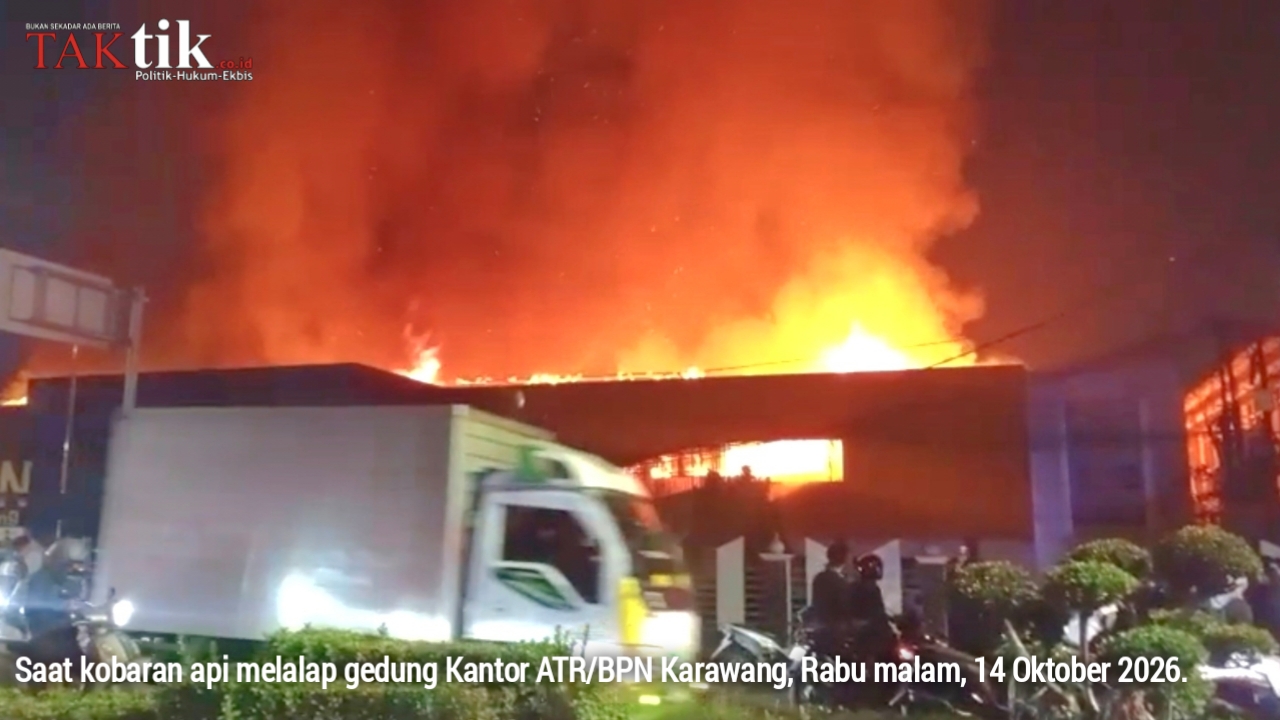 Usai Direnovasi, Kantor BPN Karawang Terbakar. Kenapa? Robin : Apakah Peristiwa Ini Bisa Diterima Akal Sehat? Kita Tunggu!